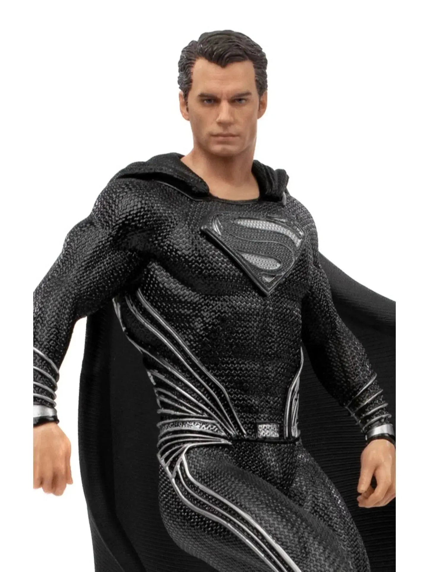 IRON STUDIOS - Justice League - Superman Black Suit - Art Scale 1/10 Collectible Iron Studios