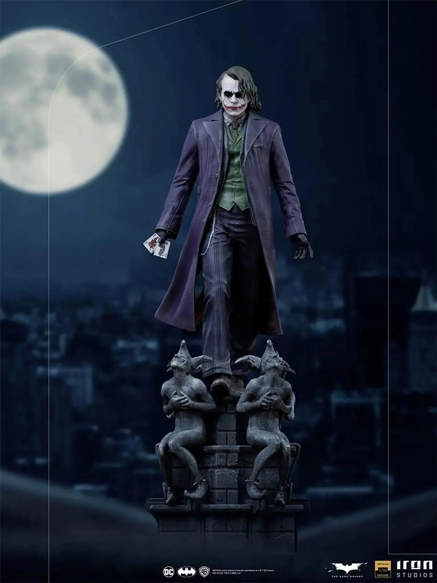 IRON STUDIOS - Batman The Dark Knight - Joker Art Scale 1/10 Collectible Iron Studios