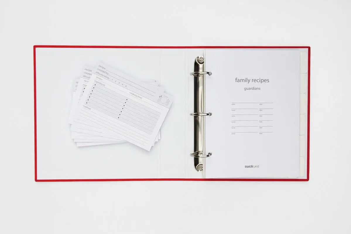 My Family Recipe Binder Binder Suck UK