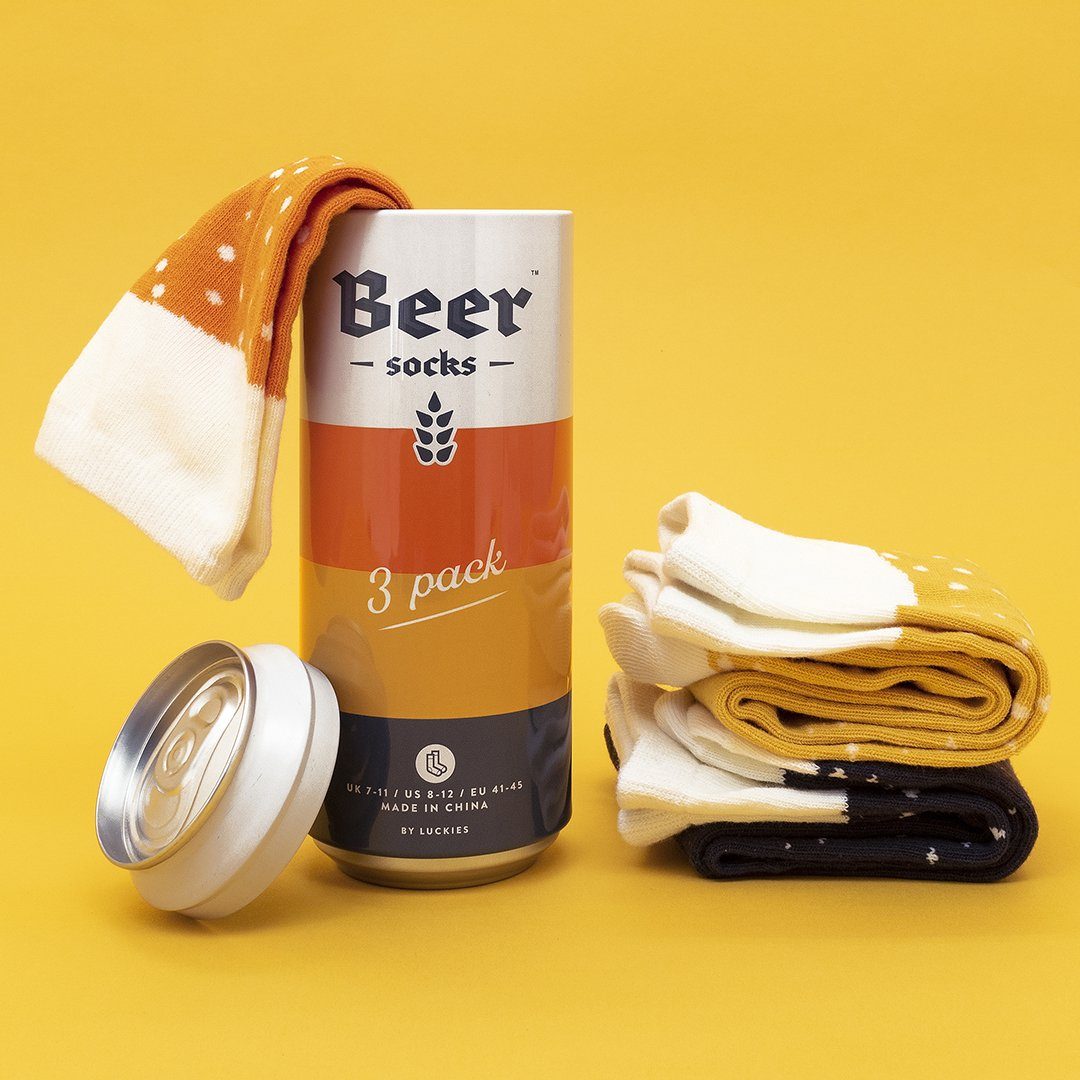 LUCKIES Beer Socks 3Pack Eight3Five Inc