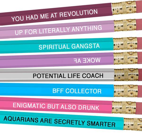 WHISKEY RIVER SOAP CO Astrology Pencils Whiskey River Soap Co Aquarius