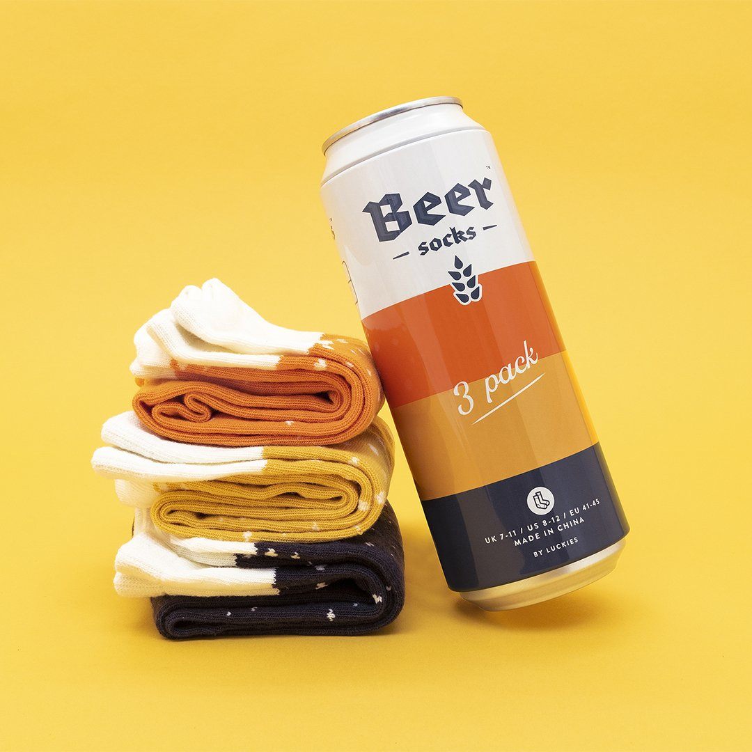 LUCKIES Beer Socks 3Pack Eight3Five Inc