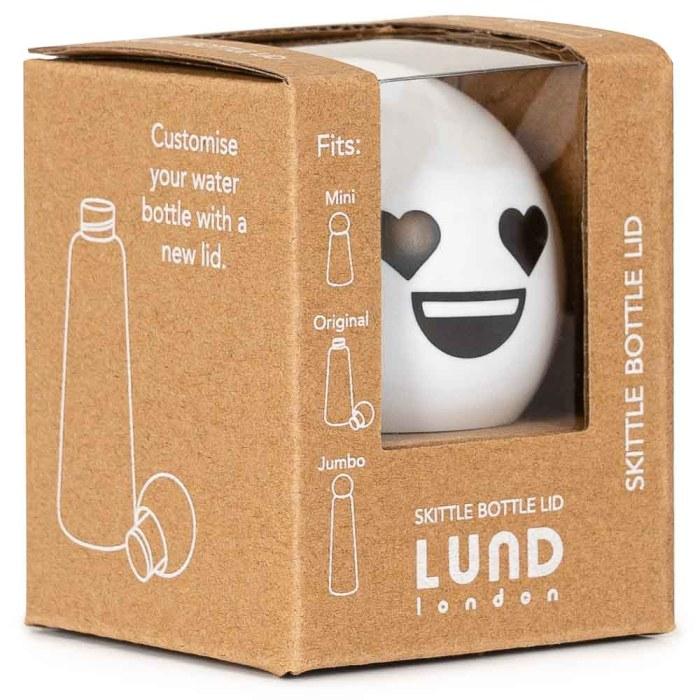 LUND LONDON Skittle Bottle Faces Lid Bottle Lid Lund London Heart