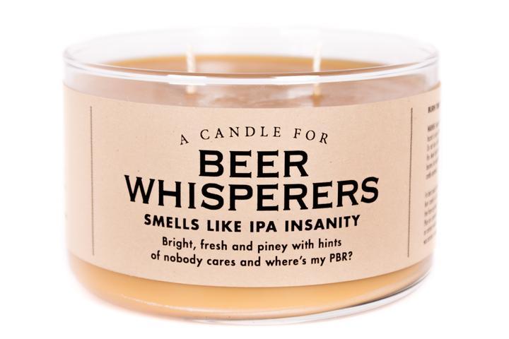 WHISKEY RIVER SOAP CO - Beer Whisperers Duo Candle Whiskey River Soap Co