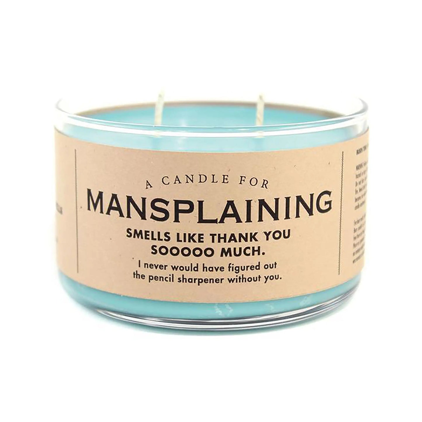 Mansplaining candle/soap Whiskey River Soap Co