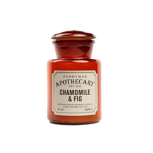 PADDYWAX - Apothecary Amber Glass Candle - Chamomile & Fig Candle Paddywax 8oz