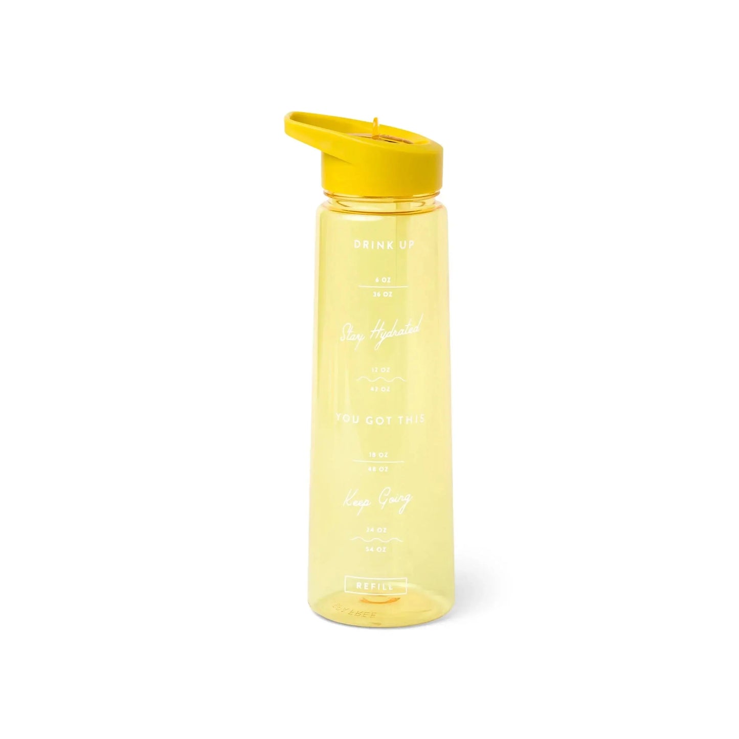 Wellness Water Bottle - 30 fl Oz Tumbler Designworks Ink Chartreuse