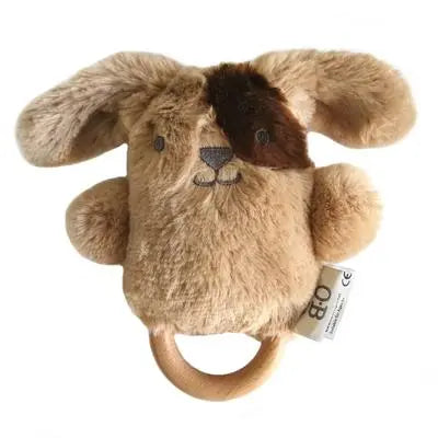 DAVE Dog - Soft Rattle Toy Plush O.B. Designs