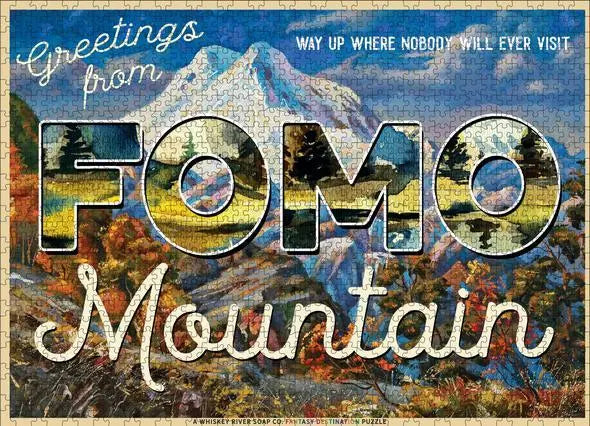 WHISKEY RIVER SOAP CO - Greetings from FOMO Mountain Puzzle Puzzle Whiskey River Soap Co