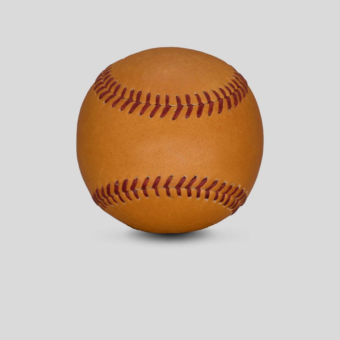 Horween Glove Tan Leather Baseball by Leather Head Sports