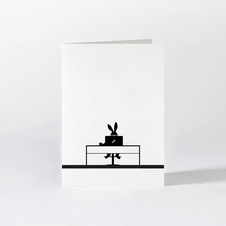 Working Rabbit Card Hammade