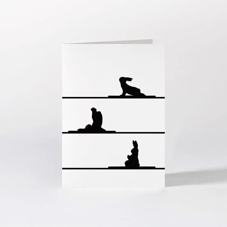 Yoga Rabbit Card Hammade
