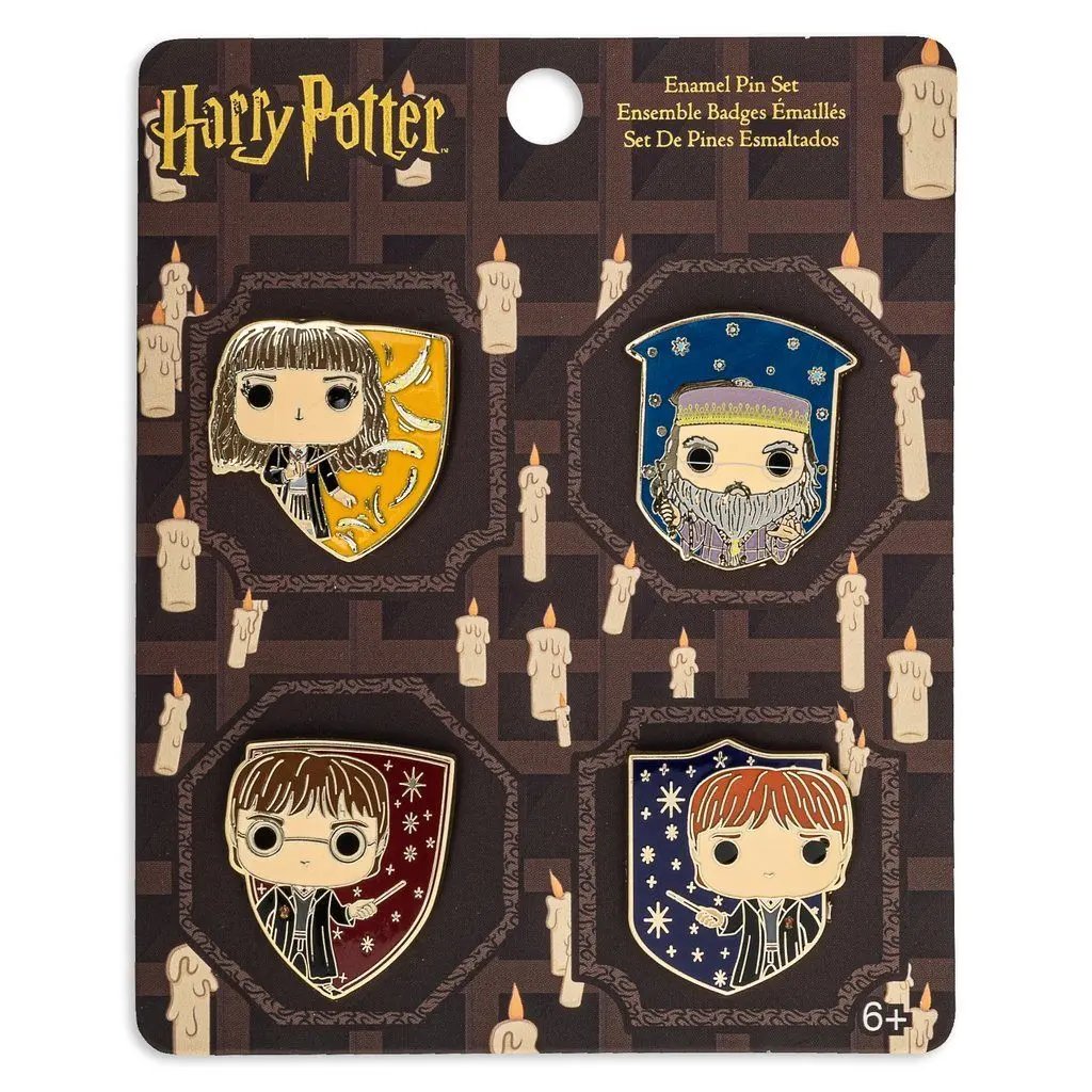 Funko Pop! Harry Potter 4 Piece Pin Set Pin Set Loungefly