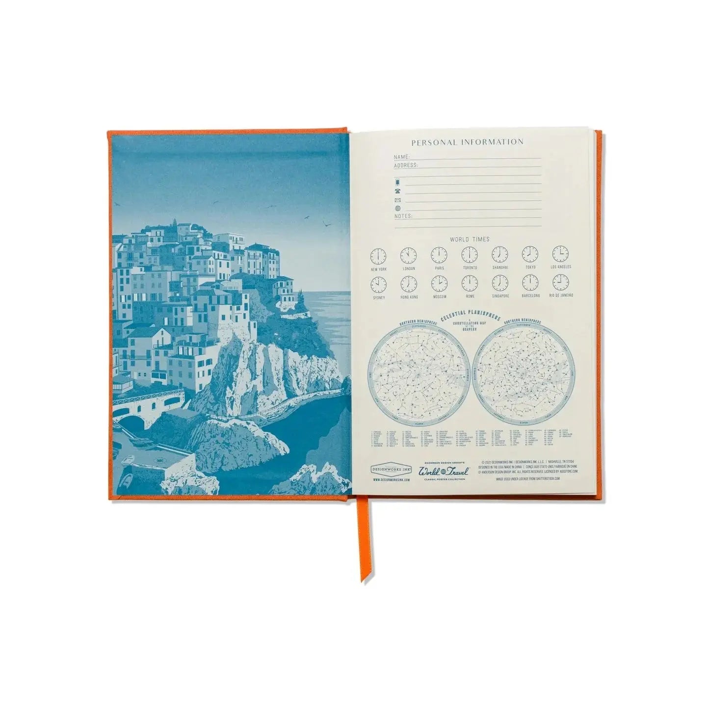 Journal - Cinque Terre Journal Designworks Ink