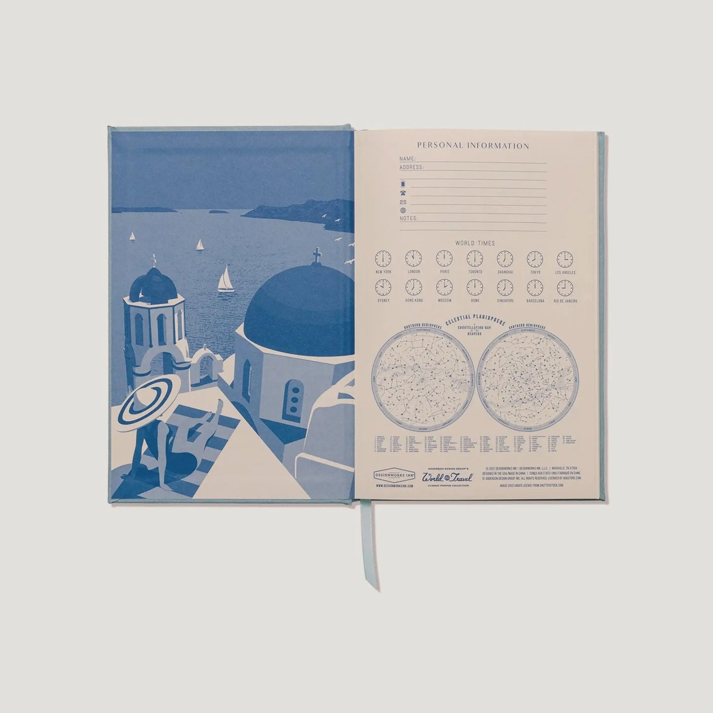 Santorini Journal Designworks Ink