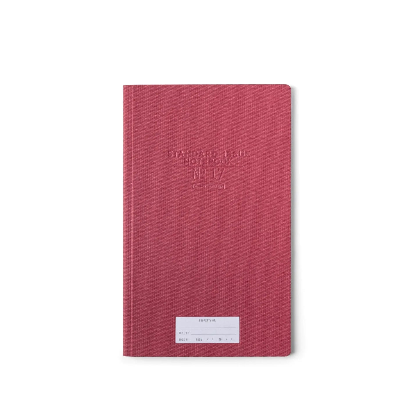 DESIGNWORKS INK - Standard Issue Tall Notebook No.17 - Burgundy Notebook Designworks Ink
