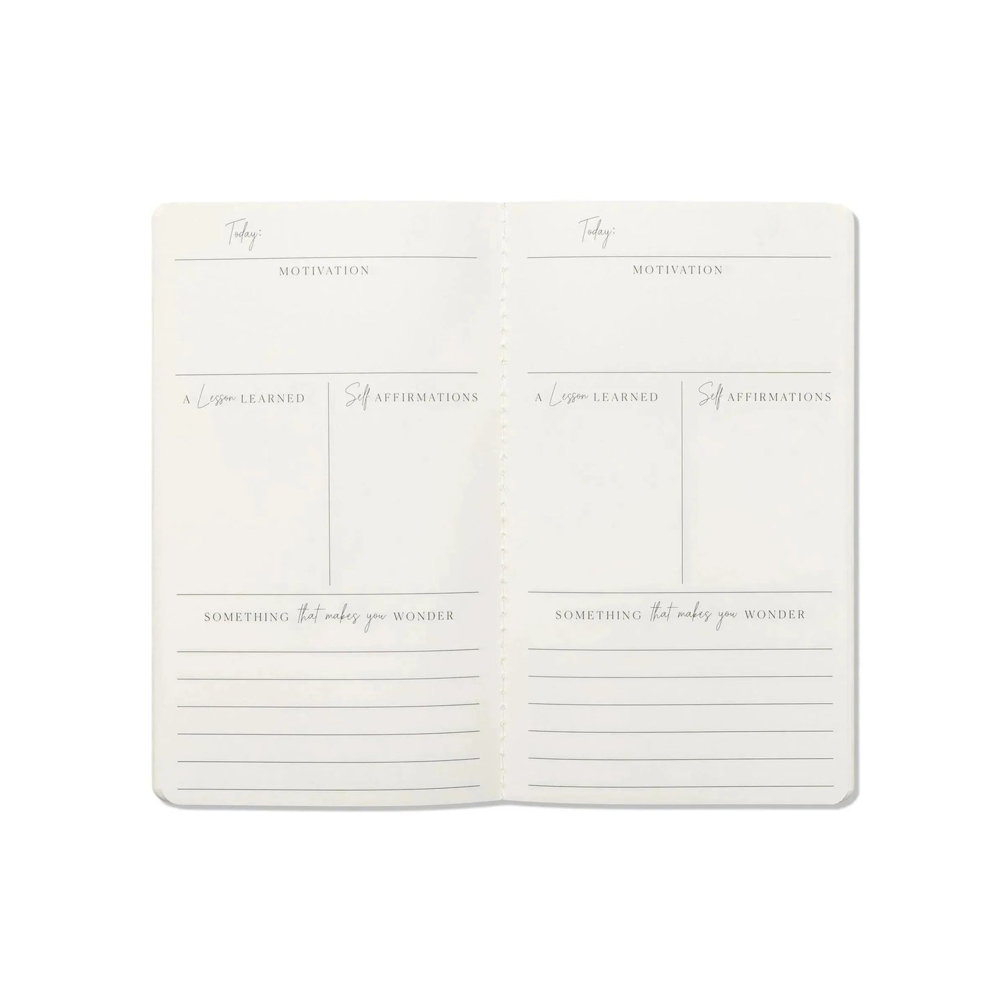 Set of 3 Single Flex Undated Planners - Wellness (Reflections, Goals, Gratitude) Notebook Set Designworks Ink