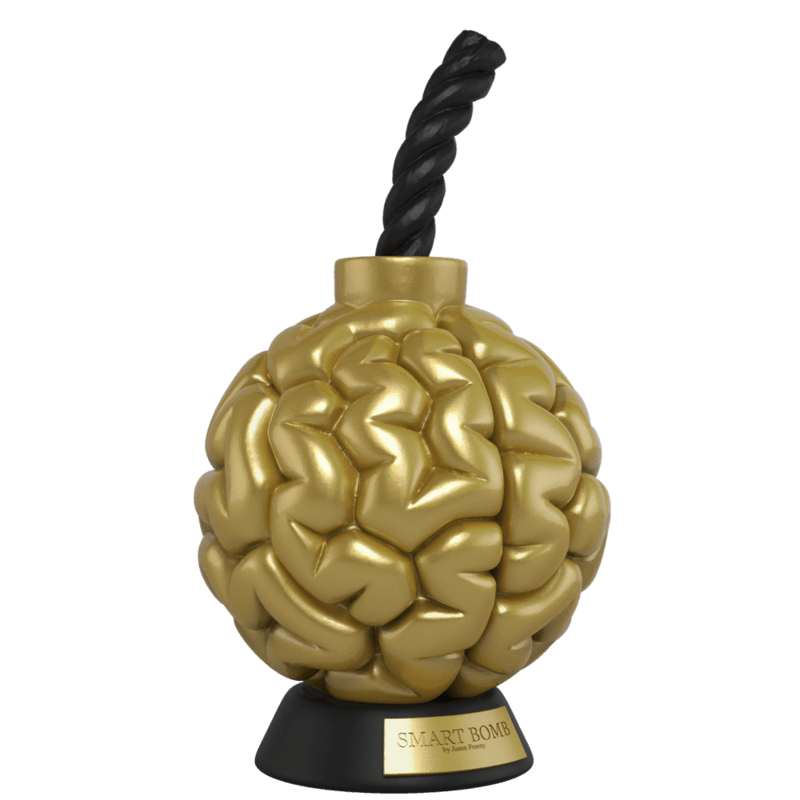 MIGHTY JAXX x Jason Freeny Smart Bomb (Gold Edition) Collectible Mighty Jaxx