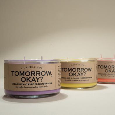 WHISKEY RIVER SOAP CO - Tomorrow, OK? Duo Candle Whiskey River Soap Co