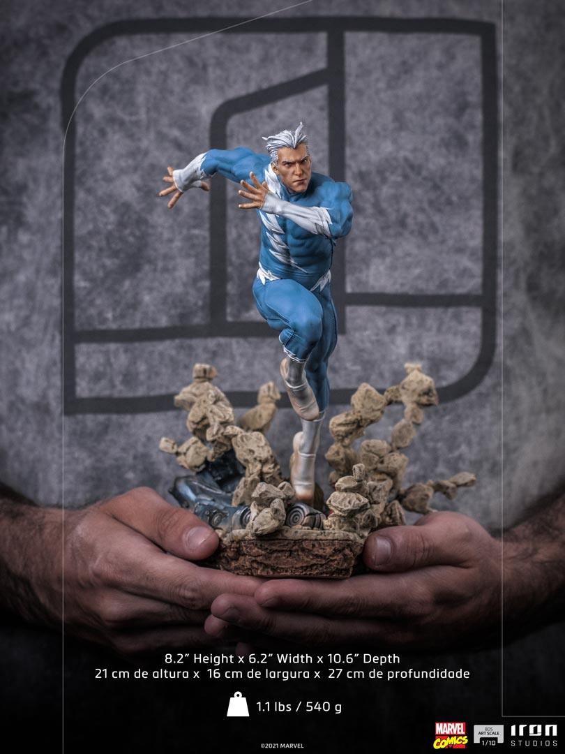 IRON STUDIOS Quicksilver BDS Art Scale 1/10 - Marvel Comics Collectibles Iron Studios