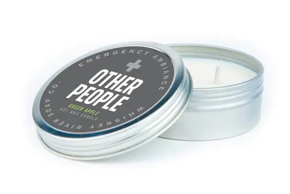 WHISKEY RIVER SOAP CO - Other People Emergency Ambience Travel Tin Candle Whiskey River Soap Co
