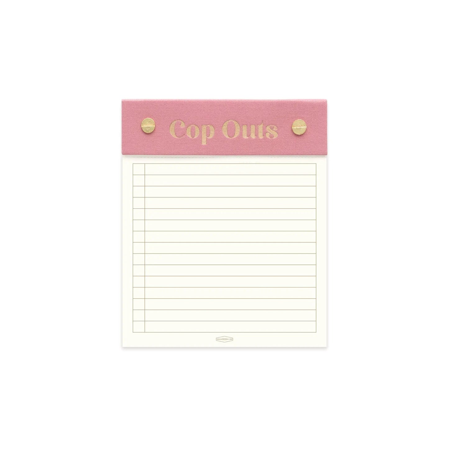 DESIGNWORKS Post Bound Notepad notepad Designworks Ink pink