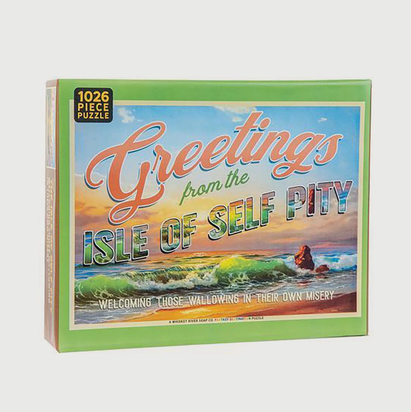 Greetings from The Isle of Self Pity Puzzle Whiskey River Soap Co