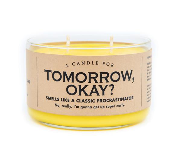 WHISKEY RIVER SOAP CO - Tomorrow, OK? Duo Candle Whiskey River Soap Co Candle
