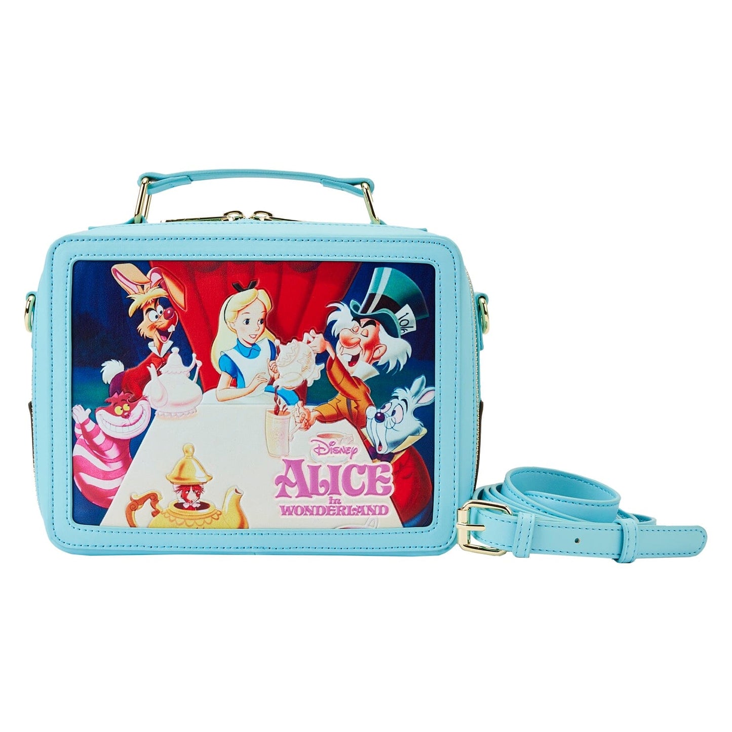 LOUNGEFLY Alice In Wonderland Classic Movie Lunchbox Crossbody Bag crossbody bag Loungefly