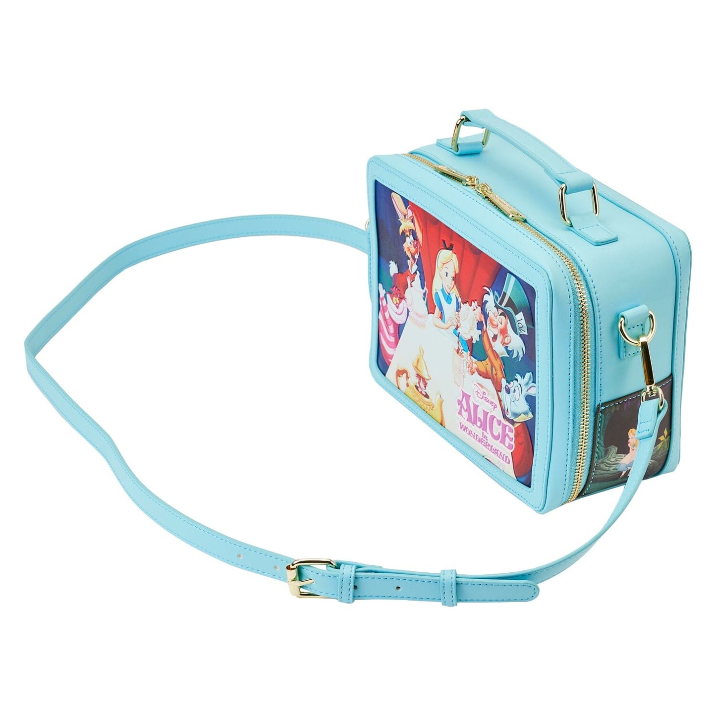 LOUNGEFLY Alice In Wonderland Classic Movie Lunchbox Crossbody Bag crossbody bag Loungefly