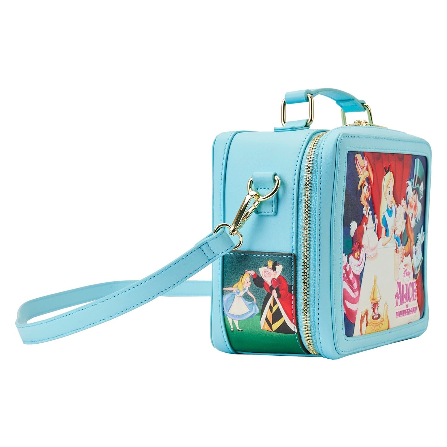 LOUNGEFLY Alice In Wonderland Classic Movie Lunchbox Crossbody Bag crossbody bag Loungefly