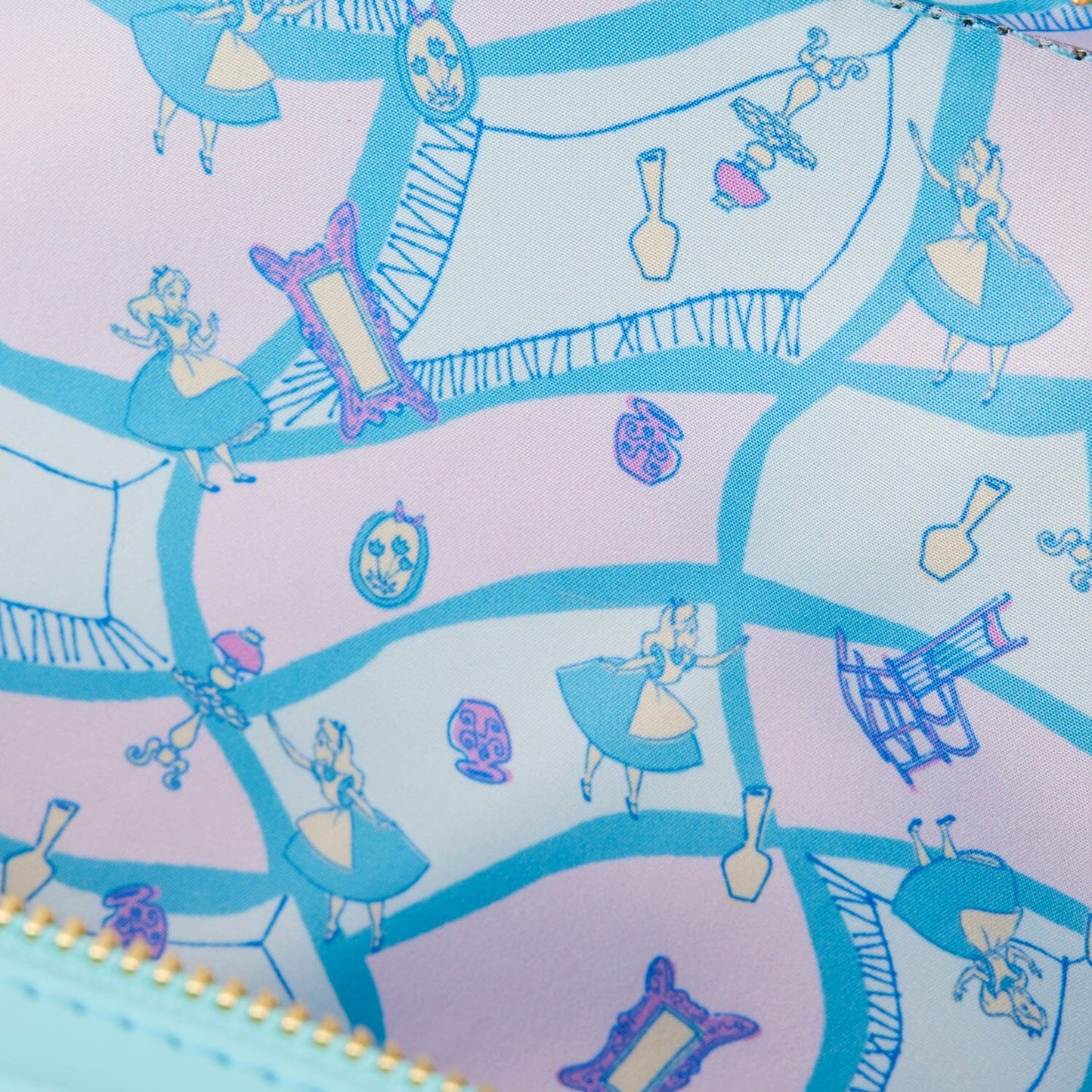 LOUNGEFLY Alice In Wonderland Classic Movie Lunchbox Crossbody Bag crossbody bag Loungefly