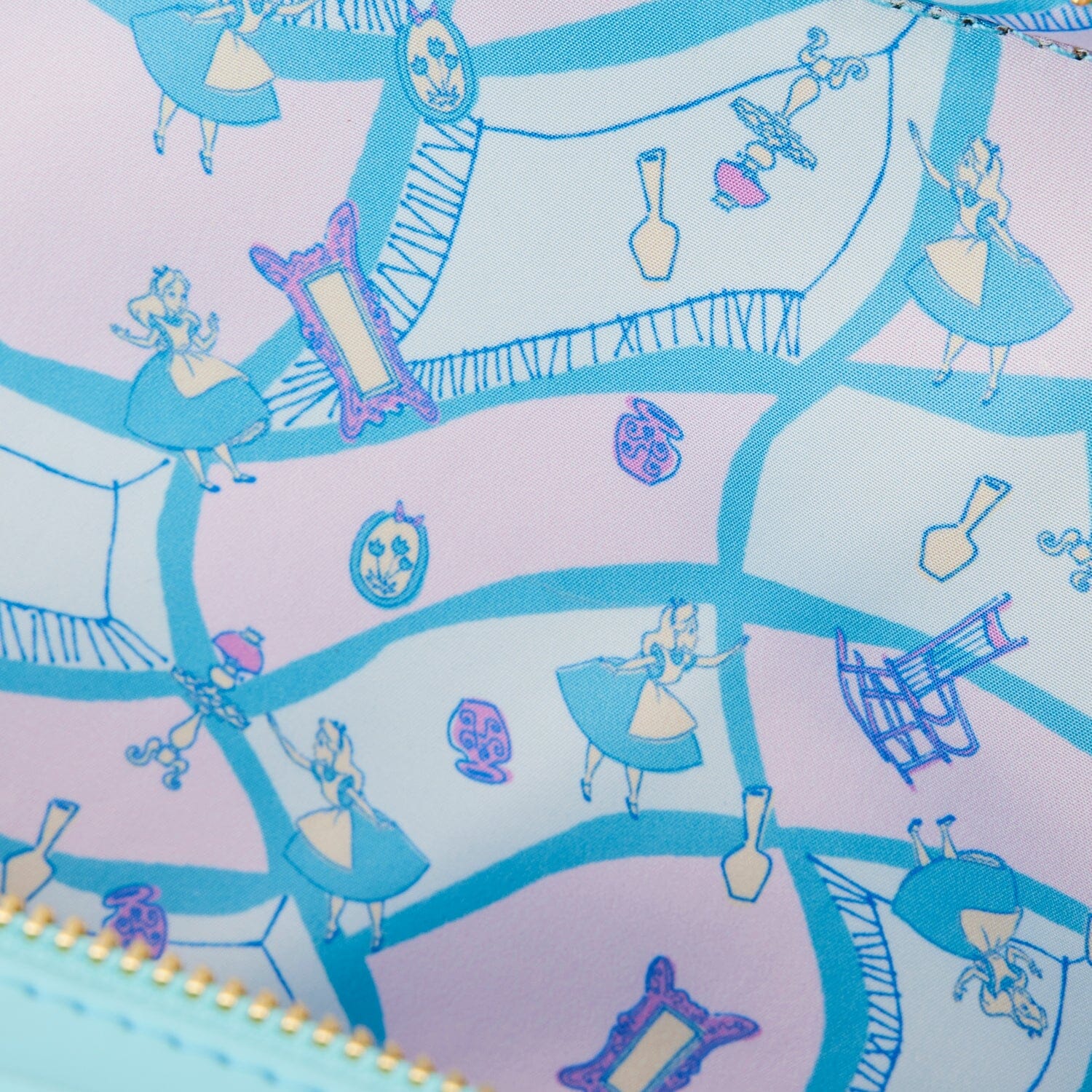 LOUNGEFLY Alice In Wonderland Classic Movie Lunchbox Crossbody Bag crossbody bag Loungefly