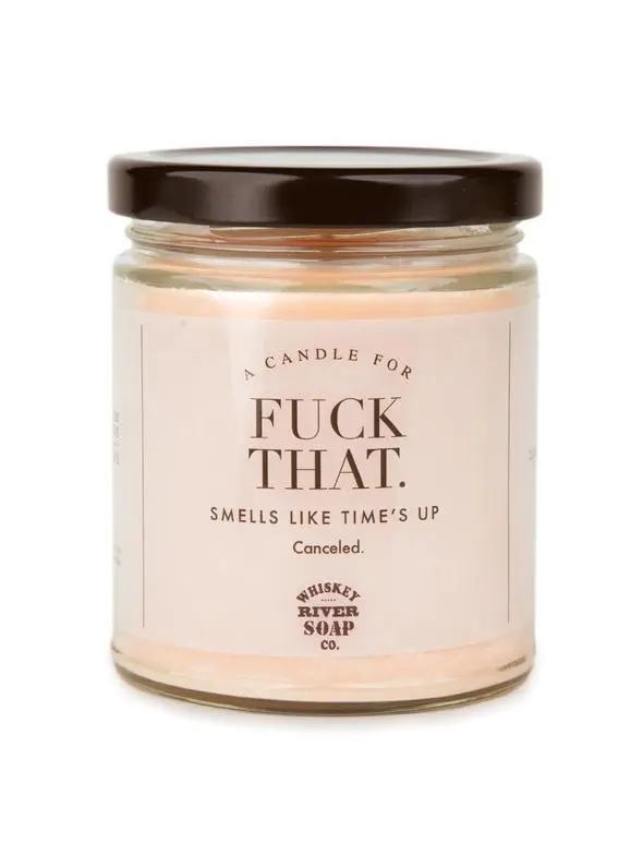 WHISKEY RIVER CO - WTF Candles Whiskey River Soap Co Fuck That