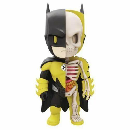 MIGHTY JAXX Batman Yellow Lantern XXray 4 Inch Vinyl Figure Collectible Mighty Jaxx