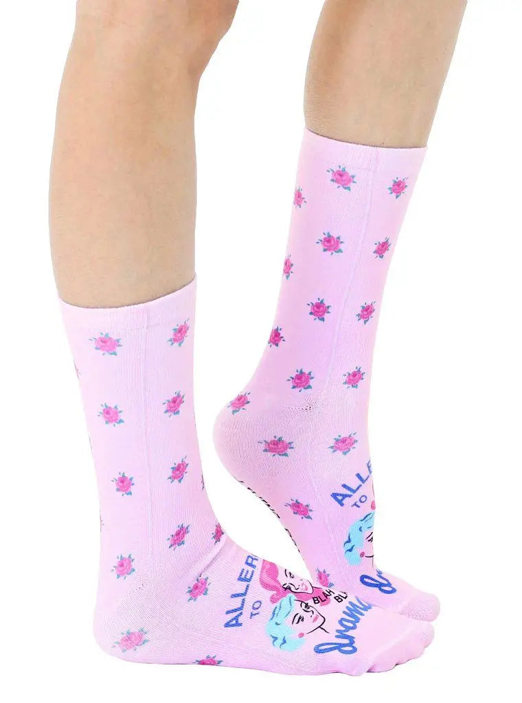 LIVING ROYAL Allergic To Drama Crew Socks Socks living royal