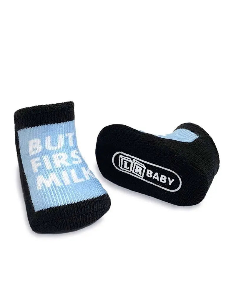 LIVING ROYAL But First, Milk Baby Socks Socks living royal