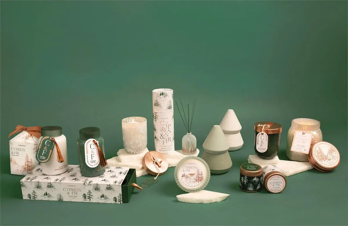 PADDYWAX - Cypress & Fir Copper Tin Candle - Green Candle Paddywax