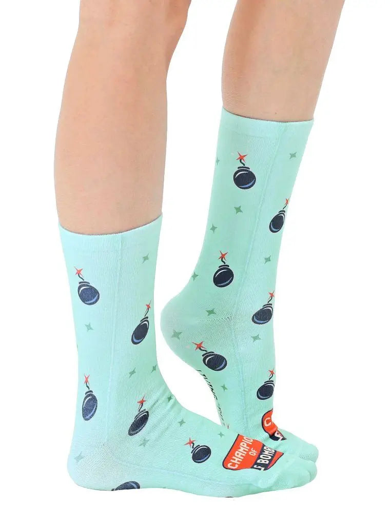 LIVING ROYAL Champion Of F Bombs Crew Socks Socks living royal