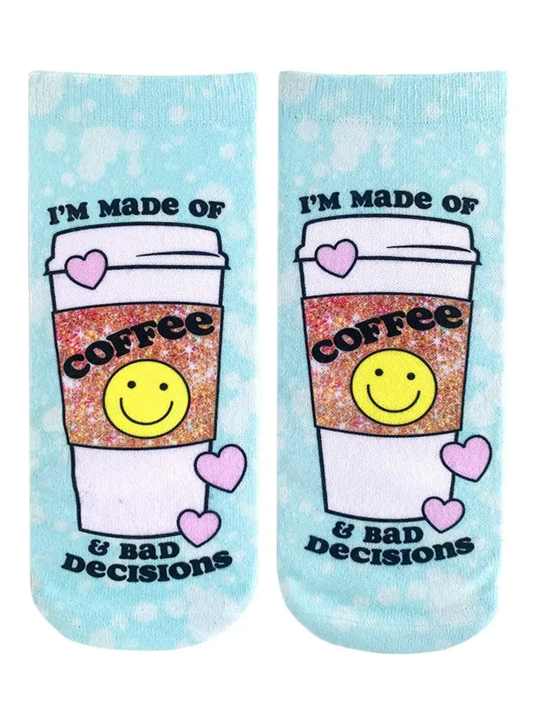 LIVING ROYAL Coffee & Bad Decisions Ankle Socks Socks living royal