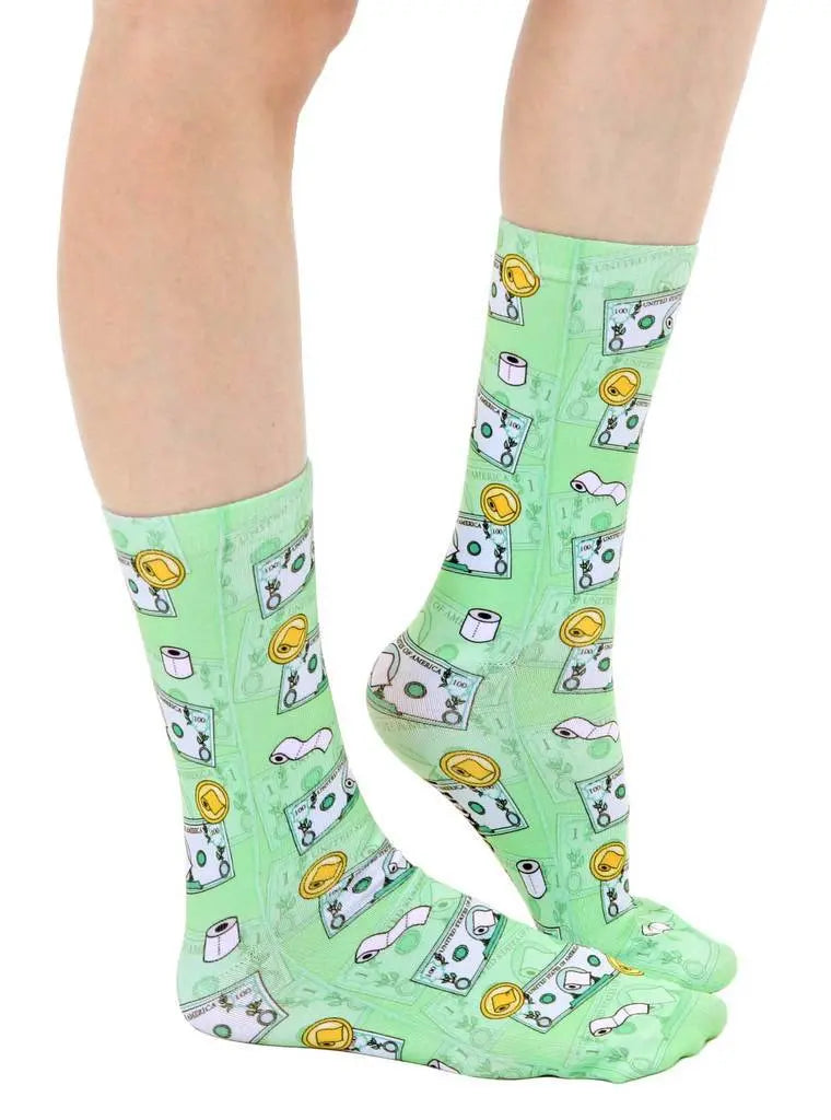 LIVING ROYAL Toilet Paper Bills Crew Socks Socks living royal