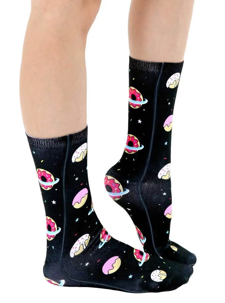 LIVING ROYAL Galaxy Donut Crew Socks Socks living royal