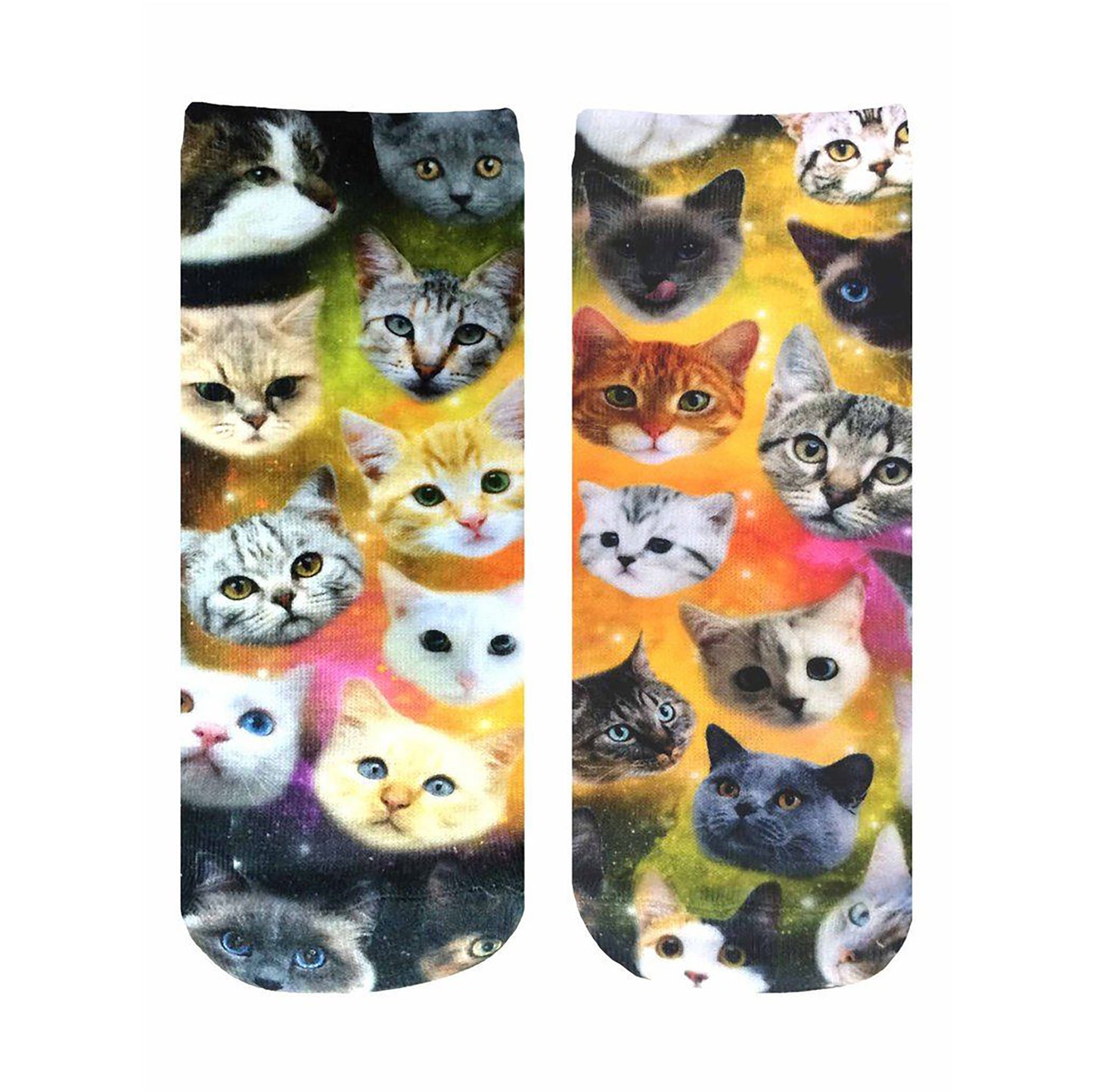 Galaxy Kitty Ankle Socks