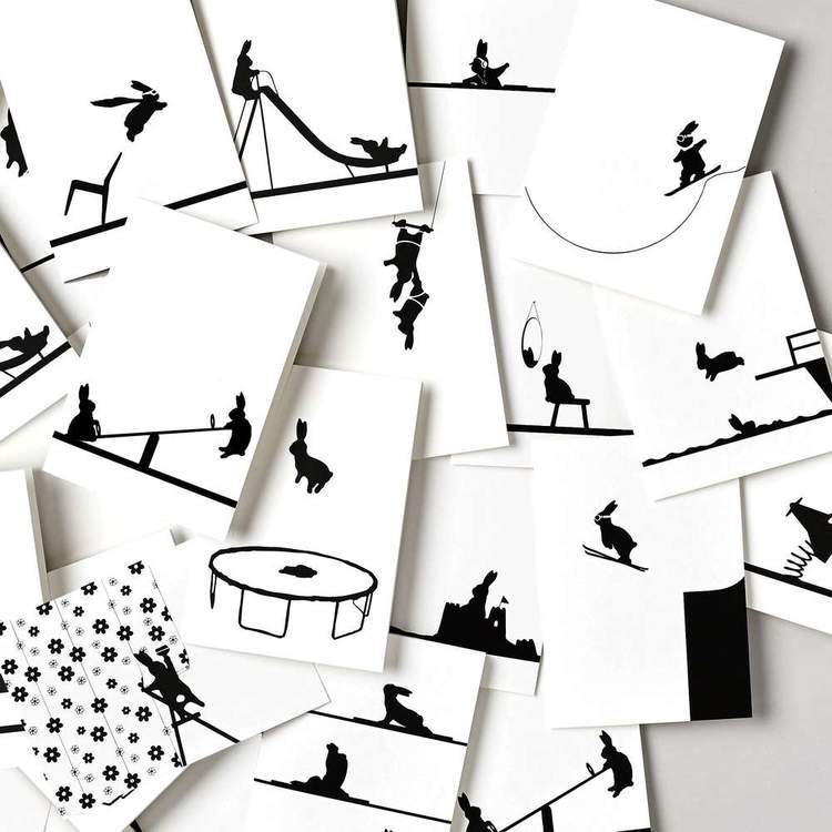 HAMMADE Golf Rabbit Card Greeting & Note Cards HAM Made