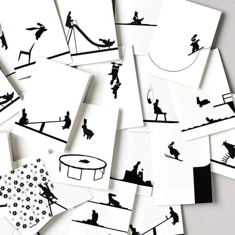 HAMMADE City Bike Rabbit Card Greeting & Note Cards HAM Made