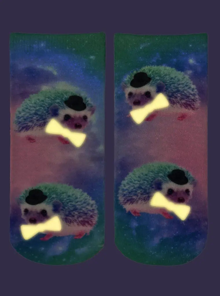 LIVING ROYAL Hedgehog Glow In The Dark Ankle Socks Socks living royal