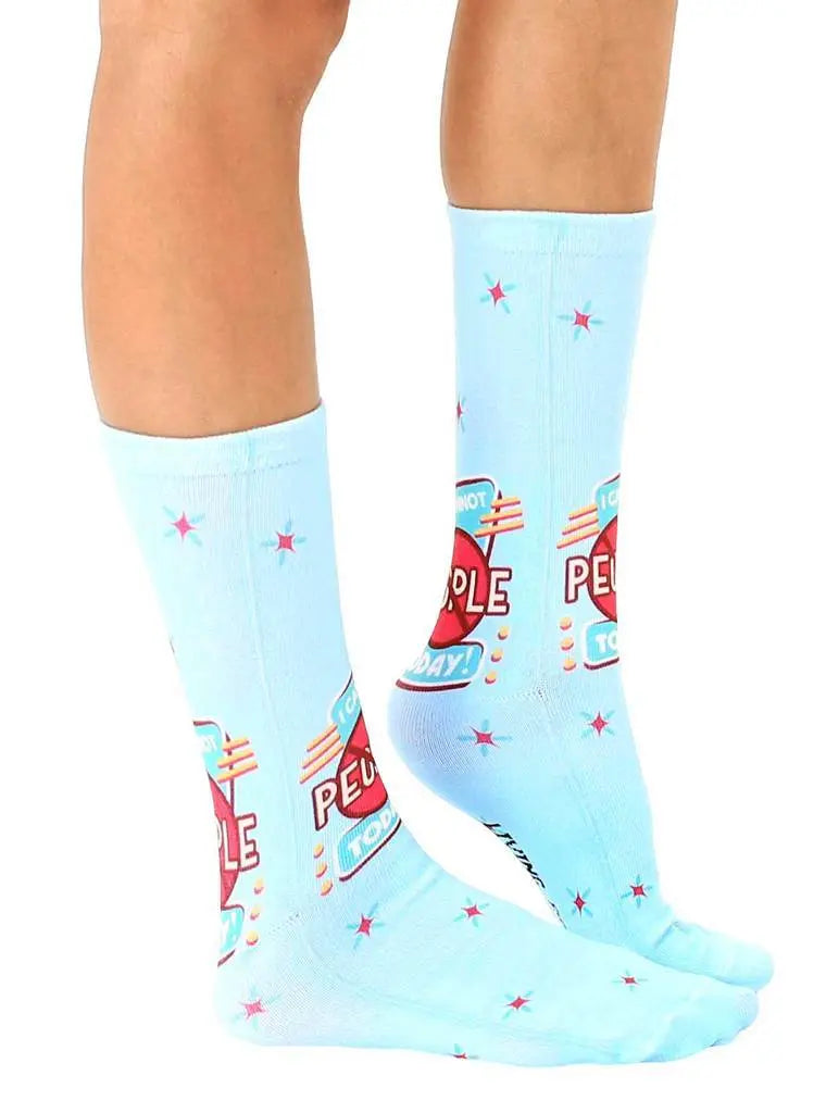 LIVING ROYAL I Cannot People Today Crew Socks Socks living royal