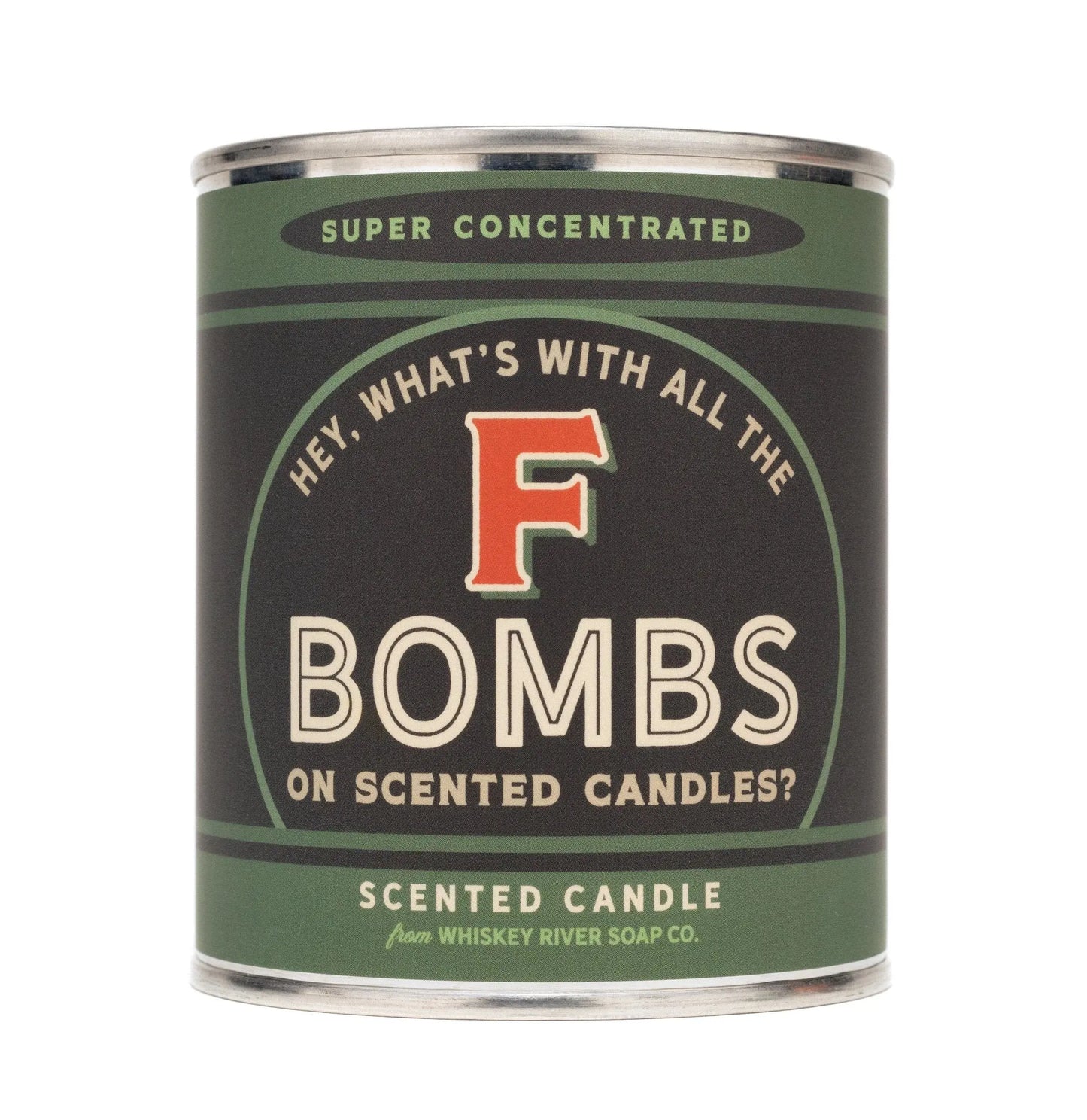 WHISKEY RIVER SOAP CO - F Bombs Vintage Paint Can•dle Candle Whiskey River Soap Co
