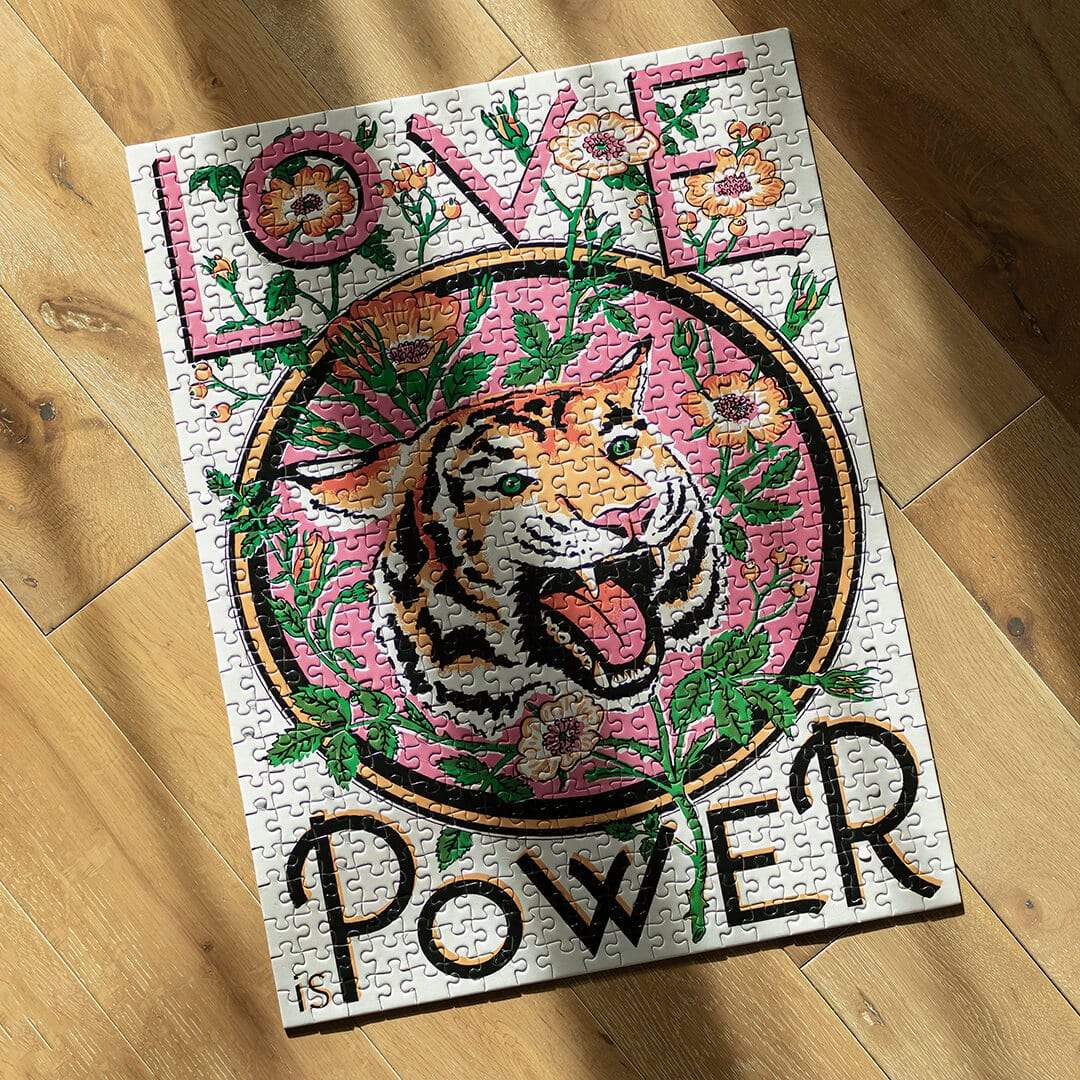 LUCKIES OF LONDON x Print Club - Love is Power Puzzle Jigsaw Puzzles Luckies of London
