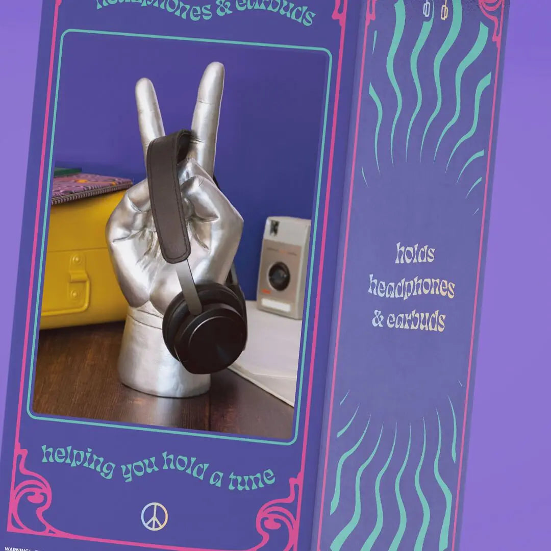 LUCKIES OF LONDON Peace Out Headphone Stand Headphone & Headset Accessories Luckies of London